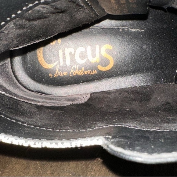 Sam Edelman Black and Gold Ankle Boots - Picture 5 of 8